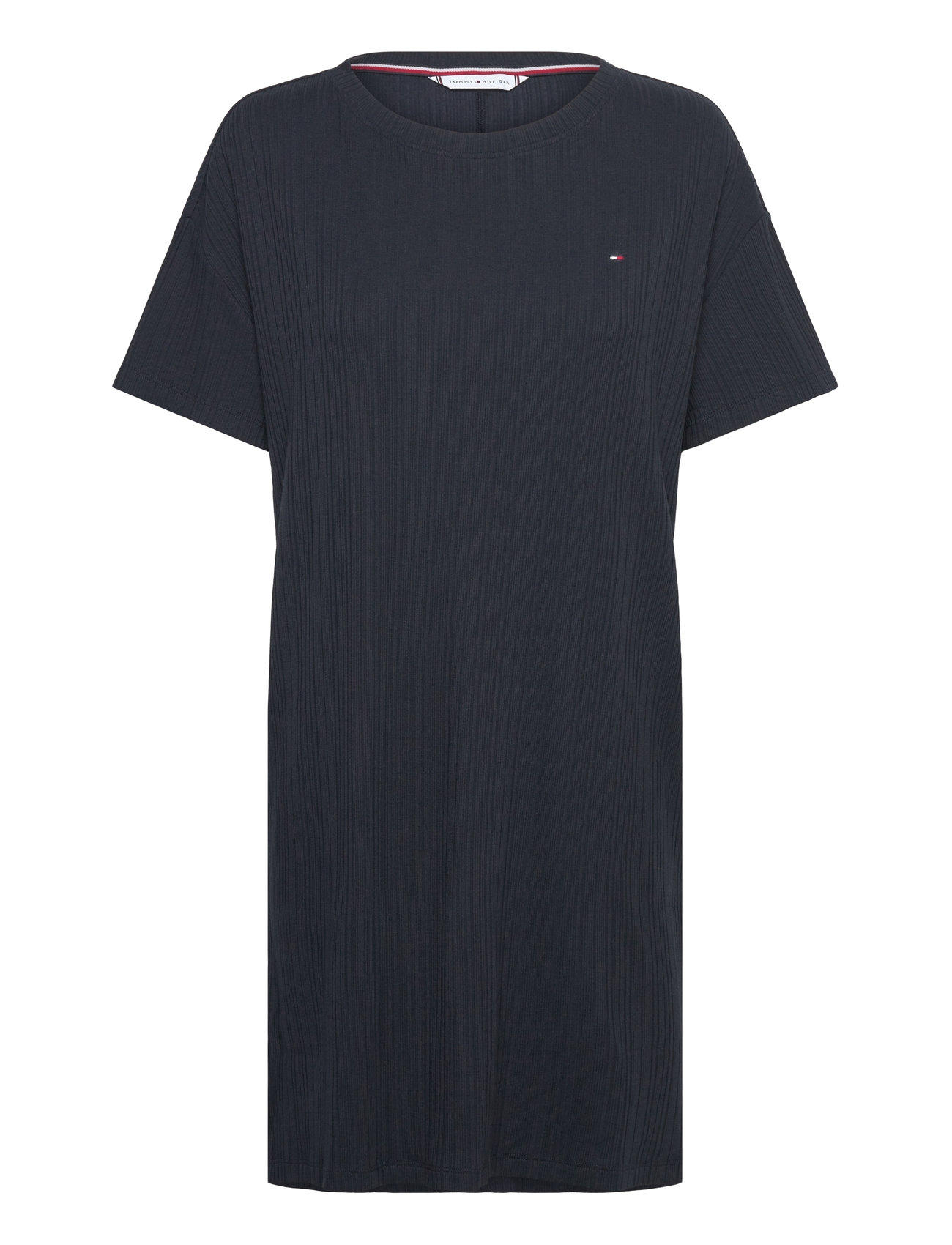 Ss Rib Jersey Nightdress Navy Tommy Hilfiger