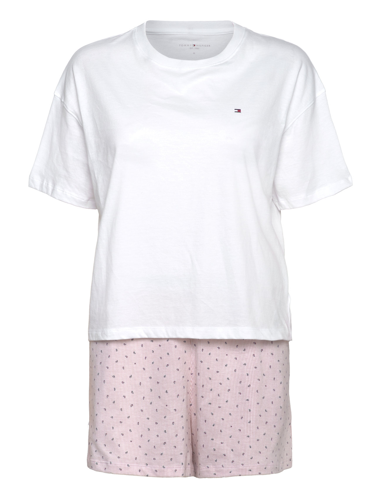Ss Prt Pj Short Set Pyjamas White Tommy Hilfiger