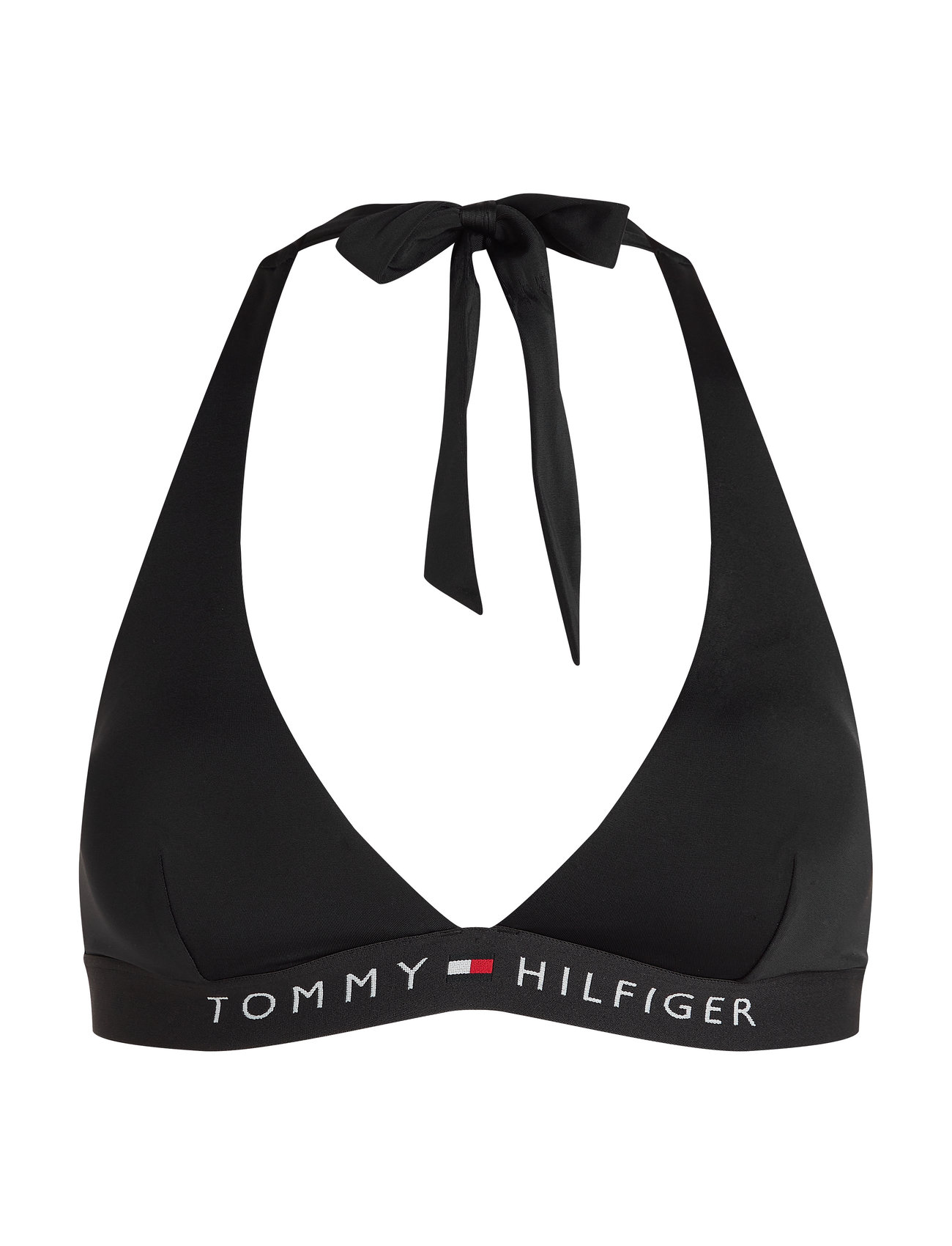 Halter Rp Swimwear Bikinis Bikini Tops Triangle Bikinitops Black Tommy Hilfiger