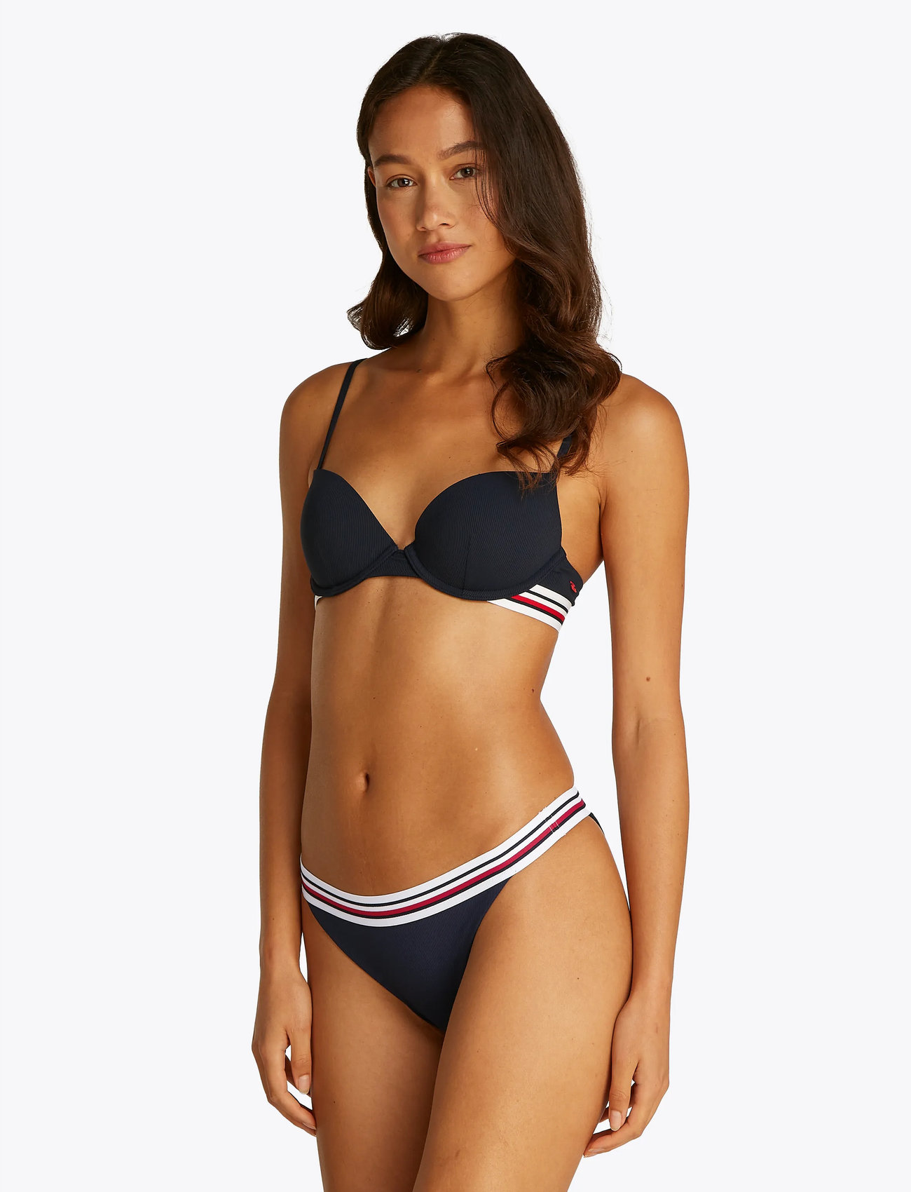 Tommy Hilfiger Cheeky Bikini, L, Navy, Bikiniunderdele > Bikinitrusser, Dame