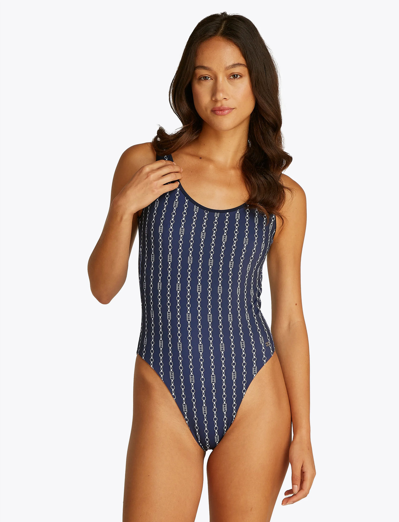 Tommy Hilfiger One Piece Print (Ext), S, Multi/patterned, Badetøj > Badedragter, Dame