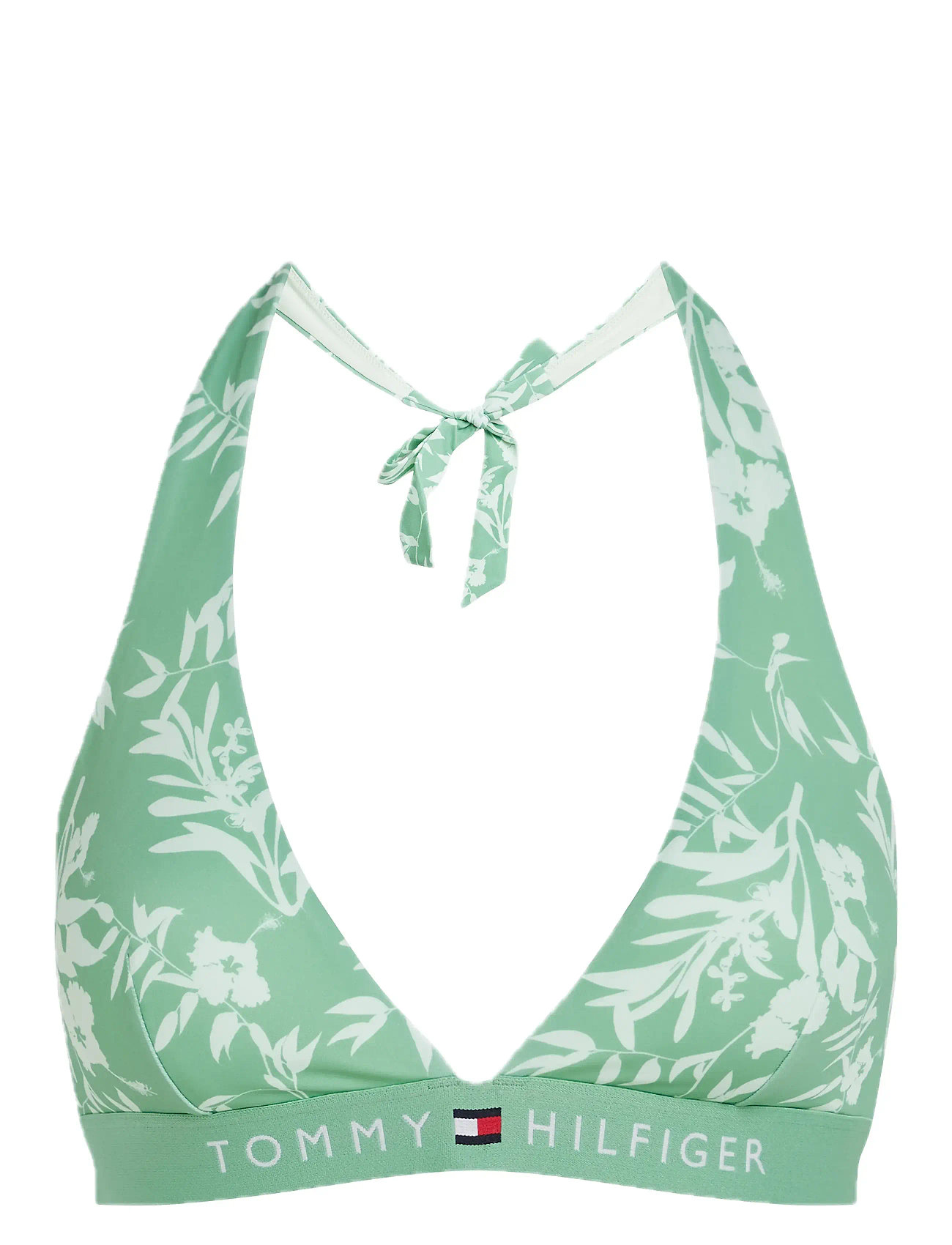 Halter Rp Print Swimwear Bikinis Bikini Tops Triangle Bikinitops Green Tommy Hilfiger