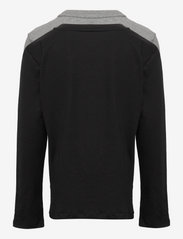 Tommy Hilfiger - 2P CN TEE LS - long-sleeved t-shirts - medium grey ht/black - 2