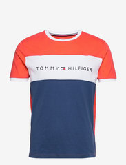 Tommy Hilfiger Mens Cn Ss Tee Logo Flag Shirt 