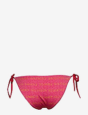 Tommy Hilfiger - CHEEKY STRING SIDE TIE - bikini ar sānu aukliņām - logo ww aop - pink - 1