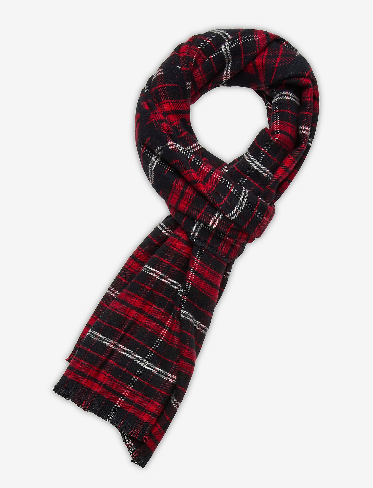 Th Signature Double Sided Scarf (Red 
