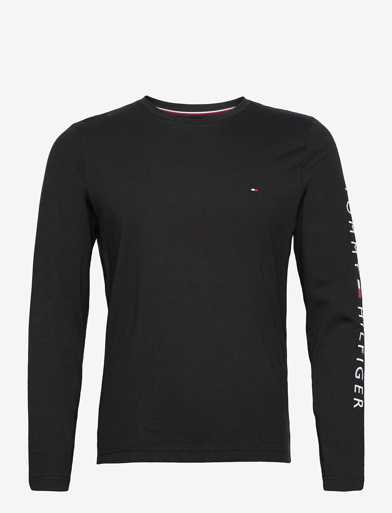 Tommy Hilfiger - TOMMY LOGO LONG SLEEVE TEE - t-shirts basiques - black - 0