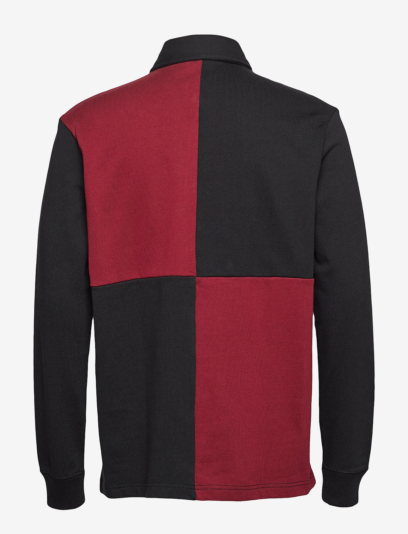 red and black tommy hilfiger shirt