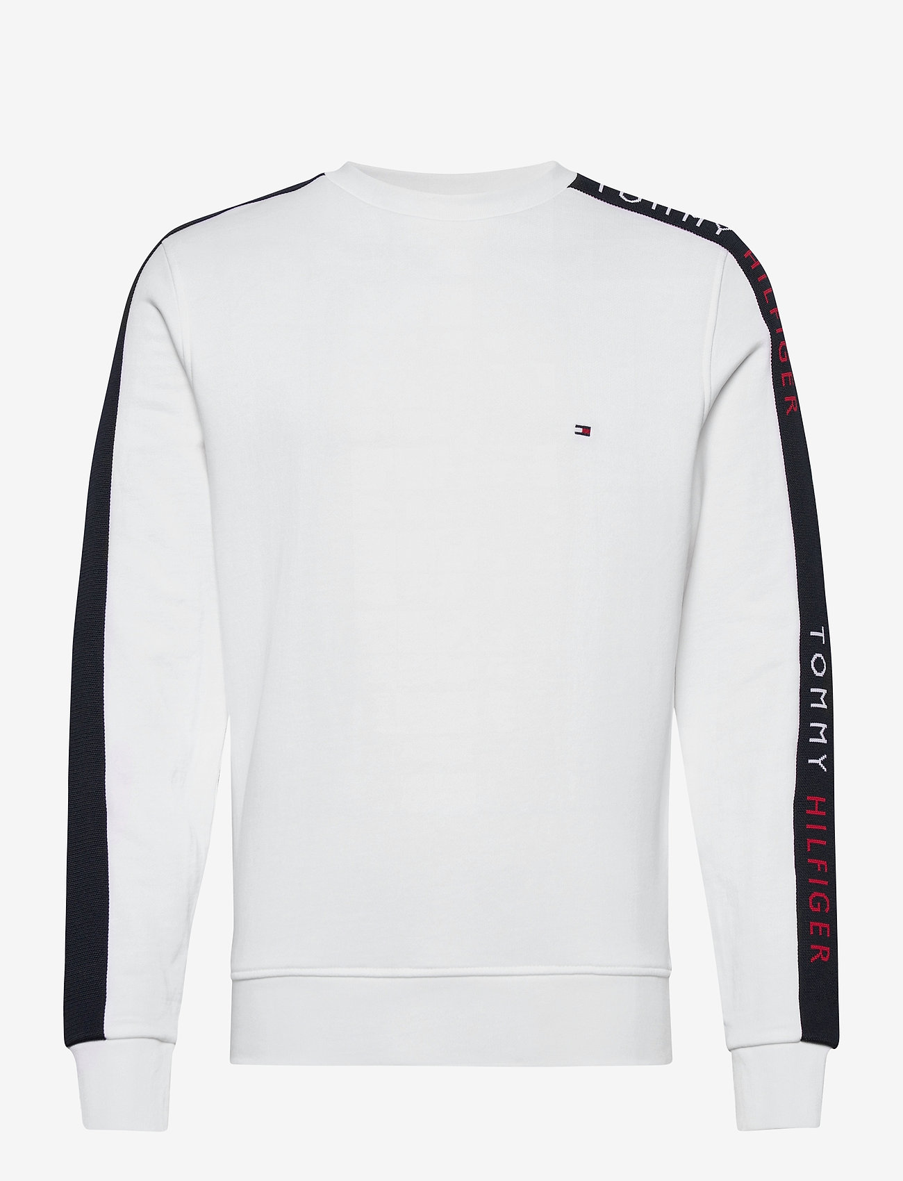 tommy hilfiger tape sweatshirt white