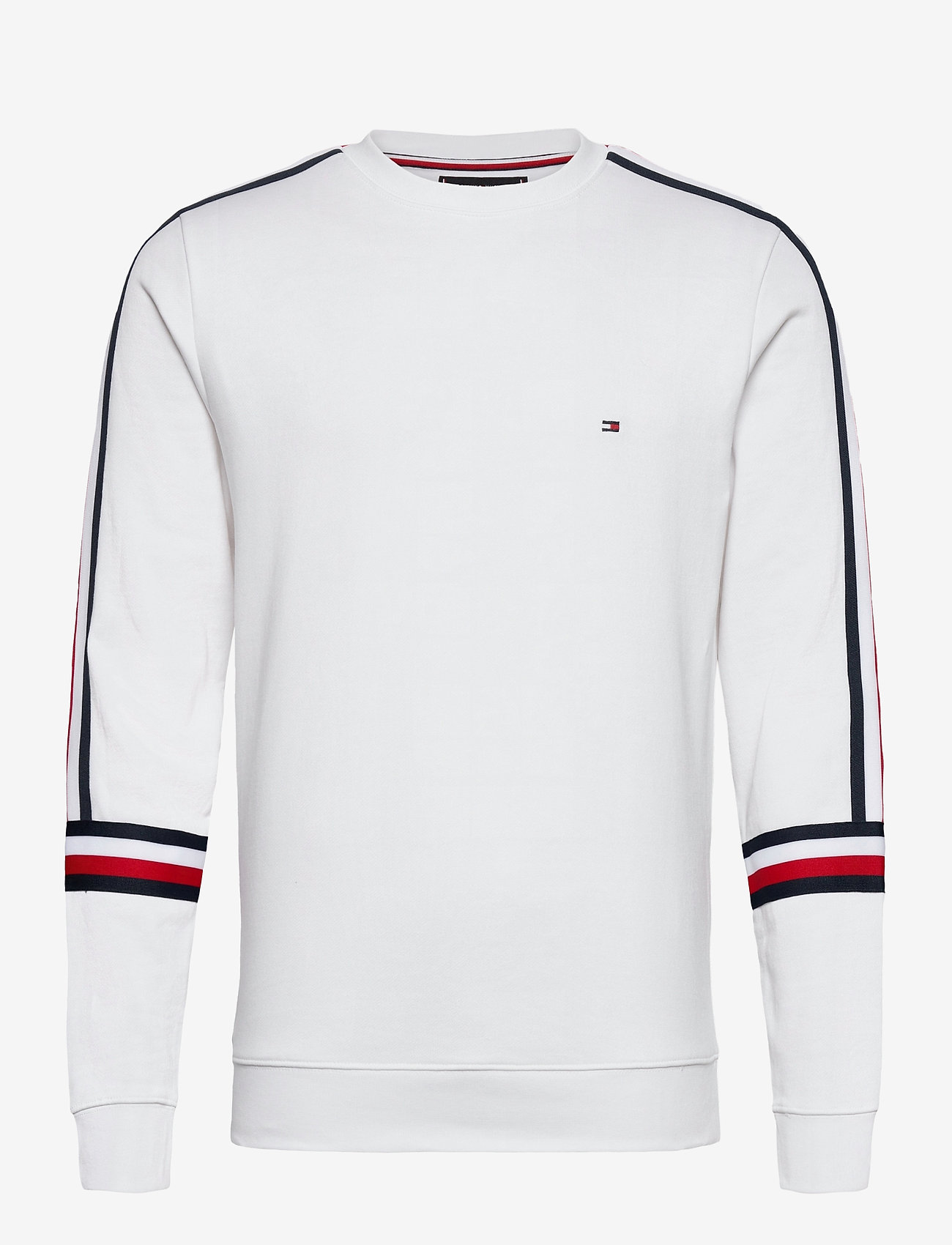 tommy hilfiger tape sweatshirt white