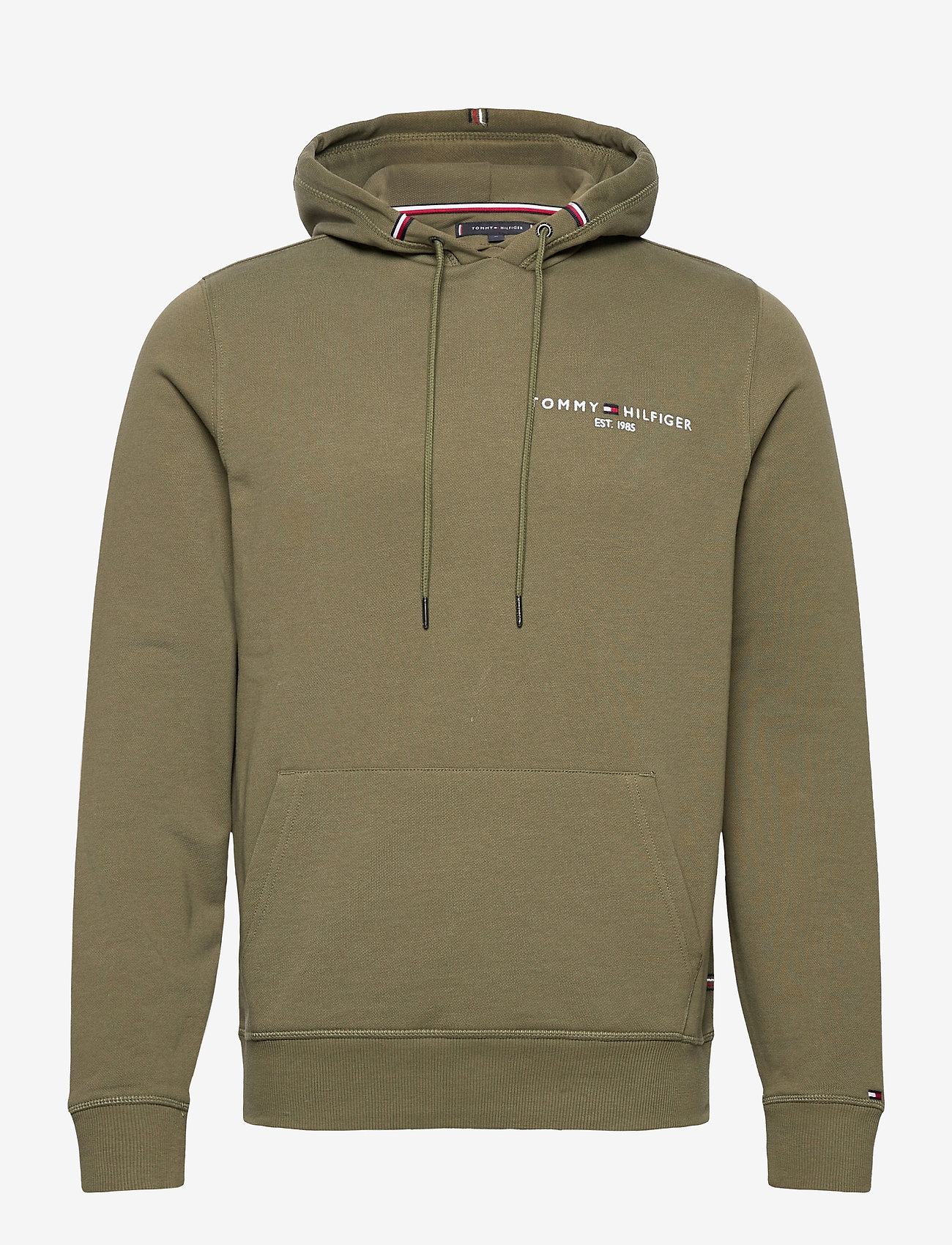 Tommy Small Logo Hoody (Utility Olive 