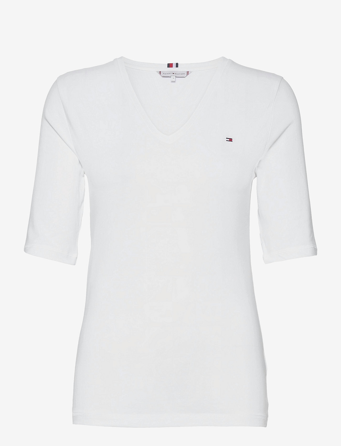 Tommy Hilfiger Th Cool Ess Sld Slim V Nk 1 2slv T Shirts Tops Boozt Com