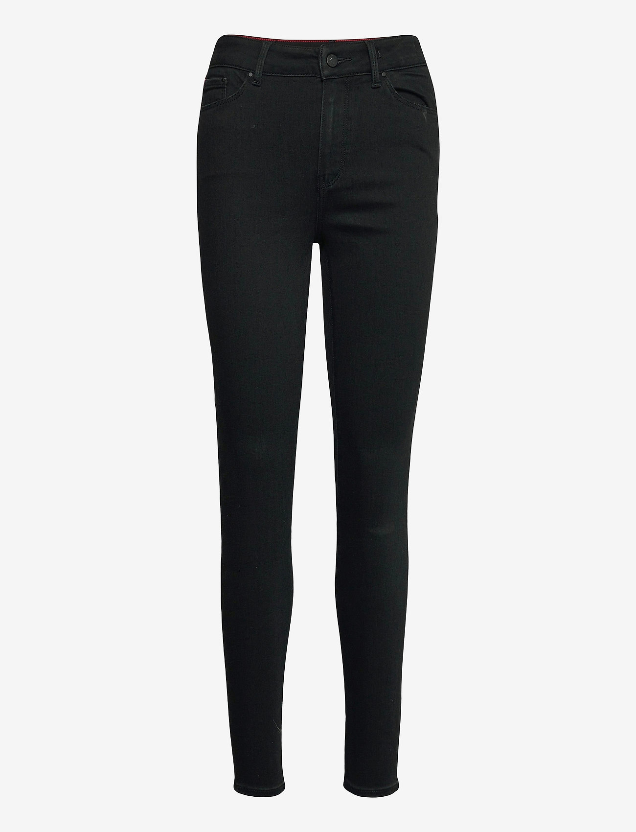 black skinny flex jeans