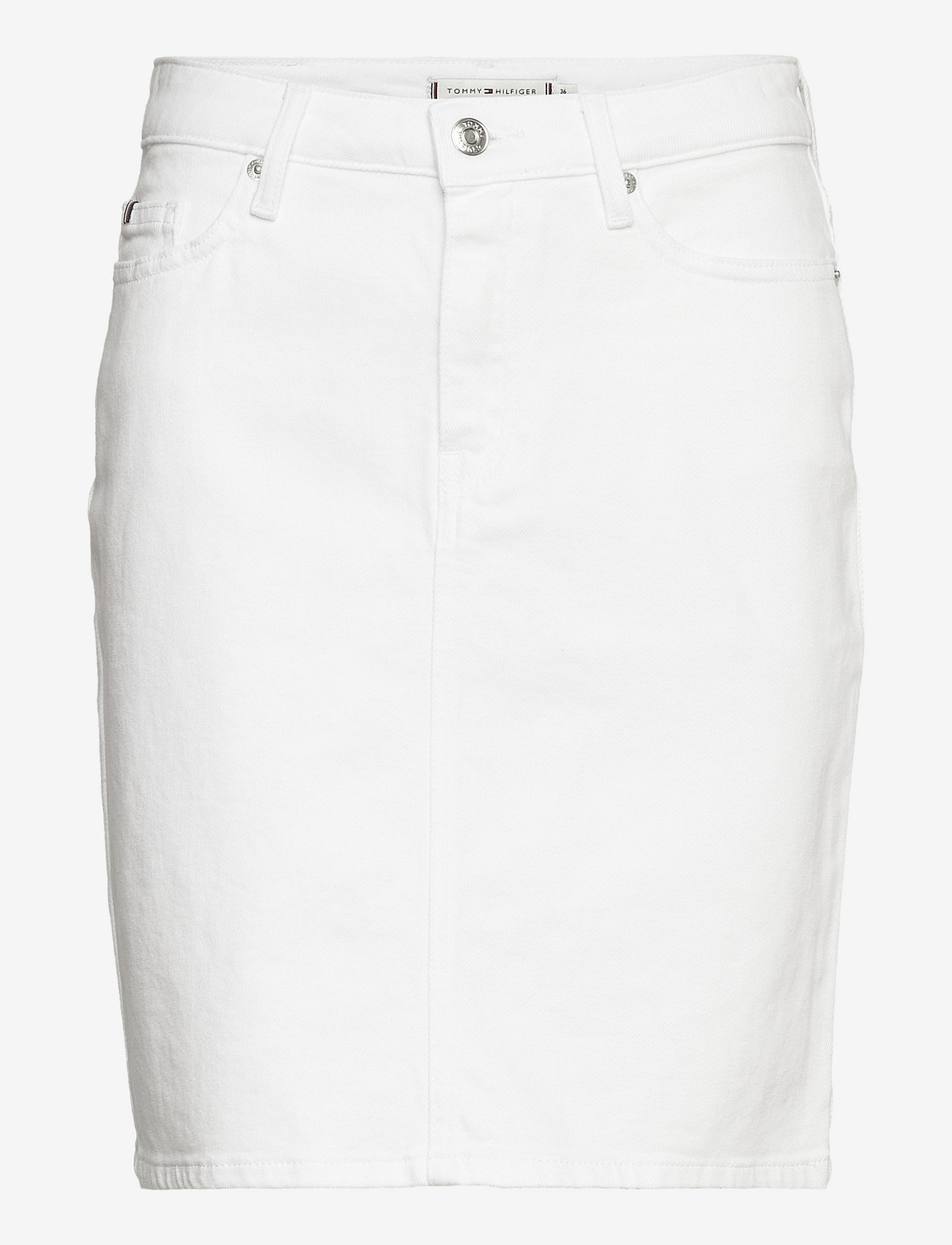 Tommy Hilfiger Dnm Rome Short Skirt Hw White - Short skirts | Boozt.com