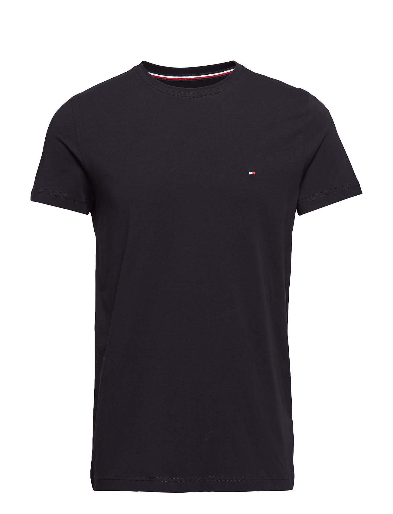Core Stretch Slim Cneck Tee T-shirts Short-sleeved Musta Tommy Hilfiger