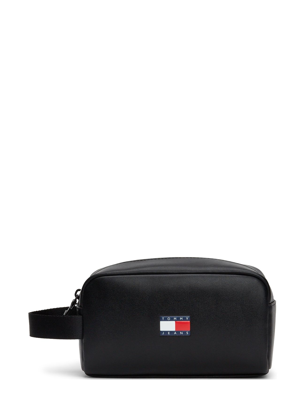 Tjm Archive Leather Washbag Black Tommy Hilfiger