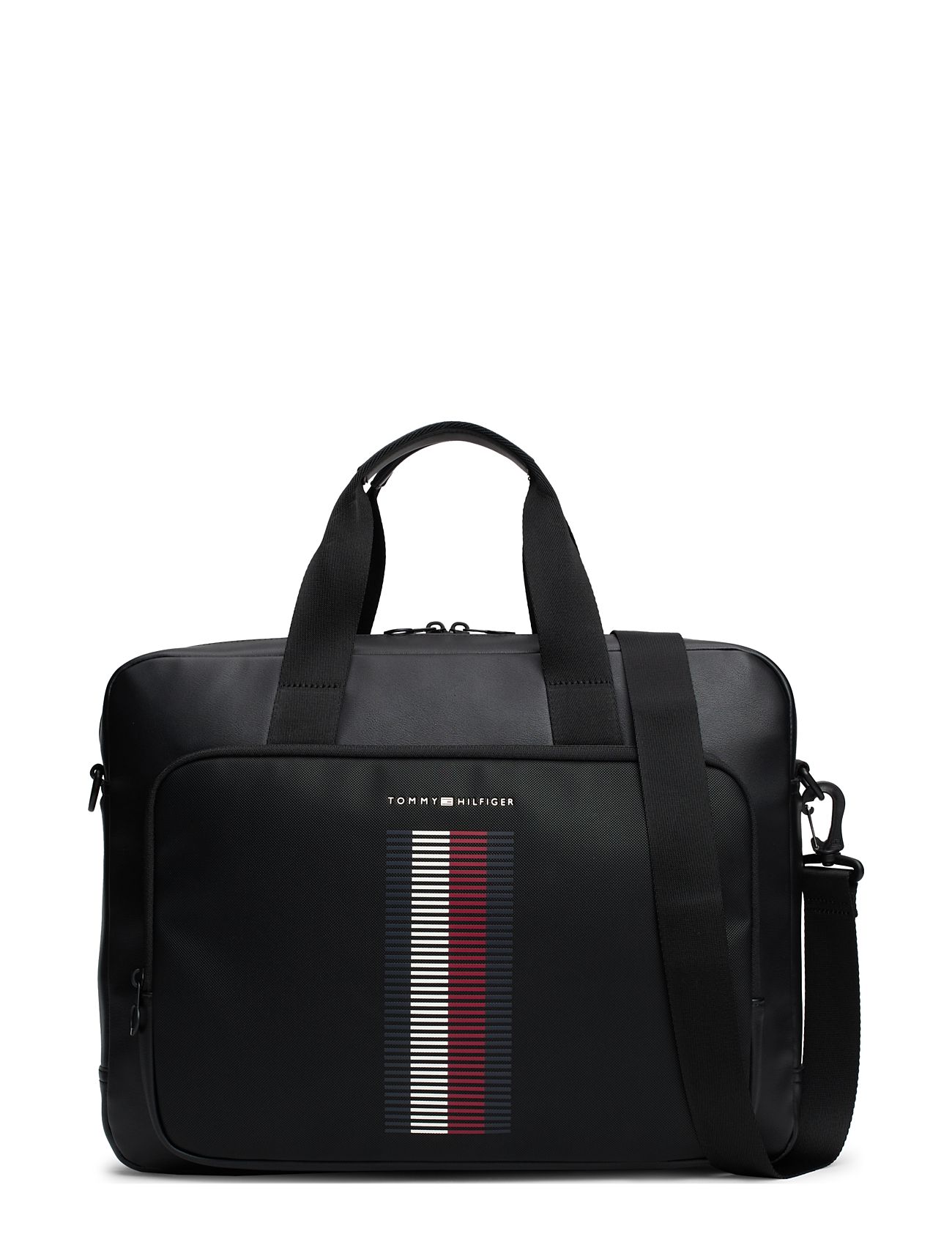 Th Foundation Pique Computer Bag Computertaske Taske Black Tommy Hilfiger