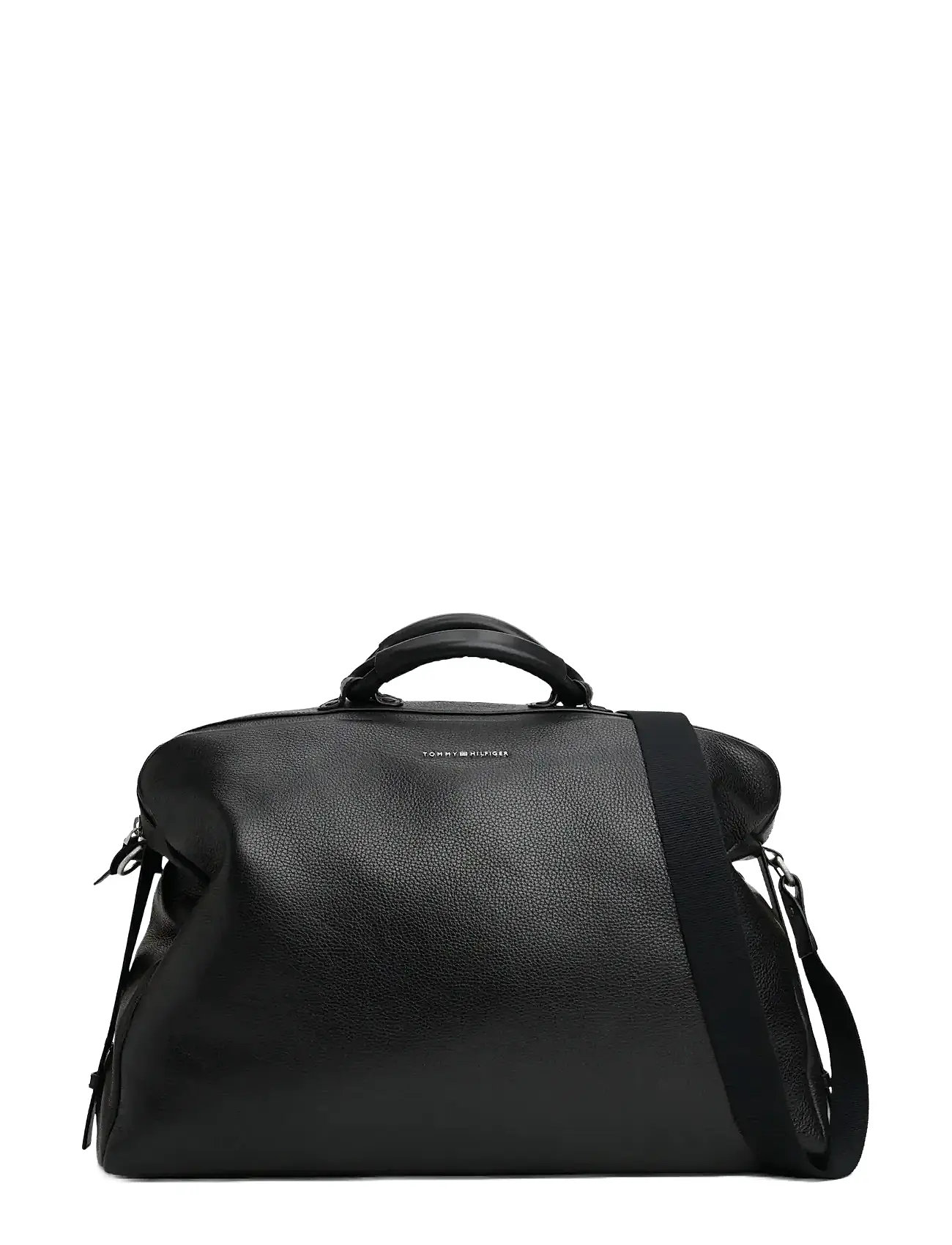 TOMMY HILFIGER Th Premum Leder Duffle Schwarz - One Size - Herren