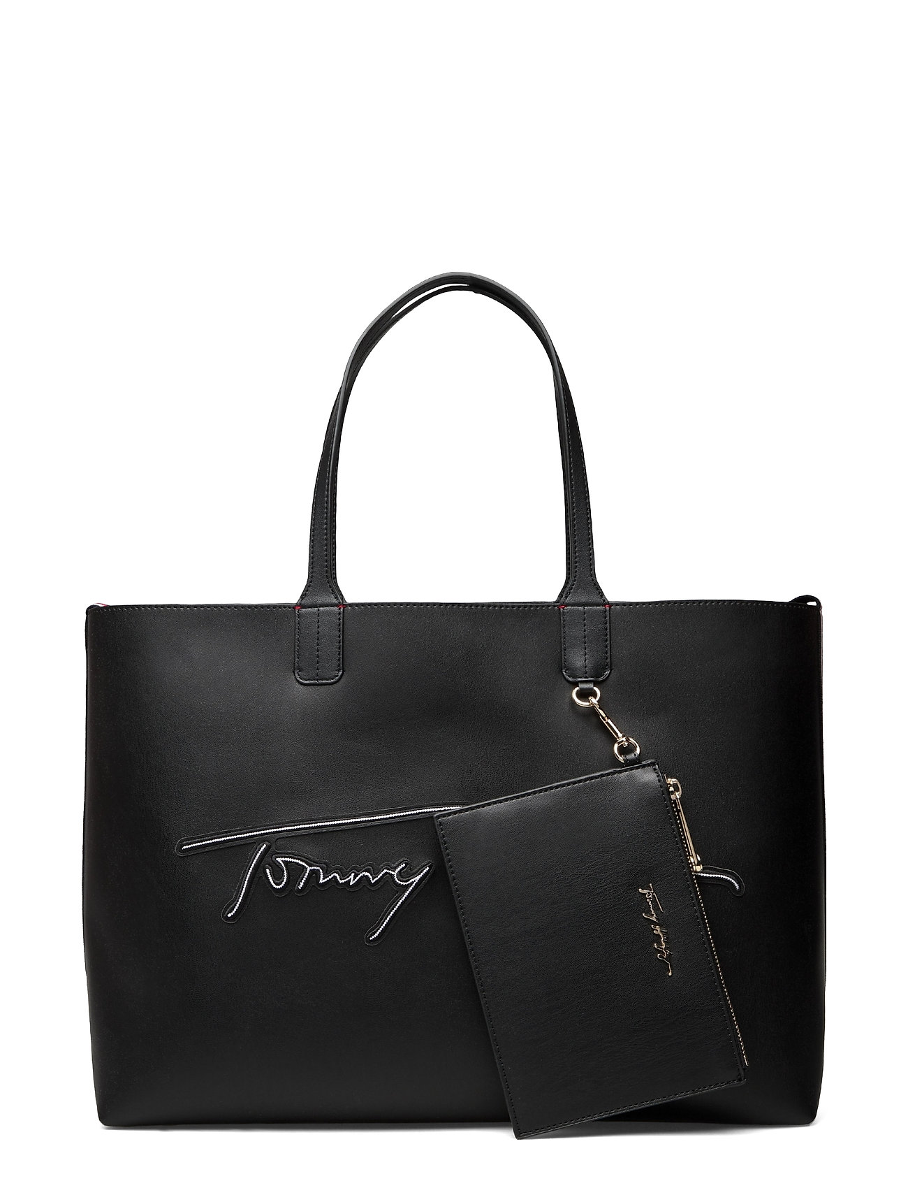 Iconic Tommy Tote Signature Shopper Taske Tommy Hilfiger tasker fra Tommy Hilfiger dame i Sort - Pashion.dk