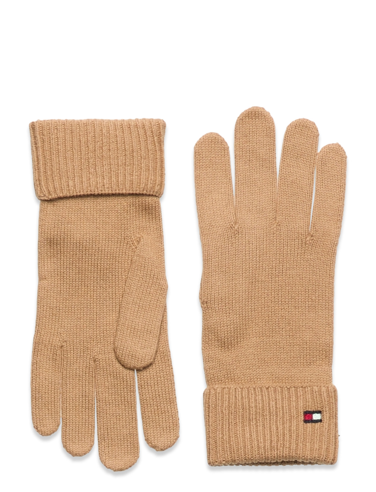 Essential Flag Gloves Accessories Gloves Finger Gloves Khaki Green Tommy Hilfiger