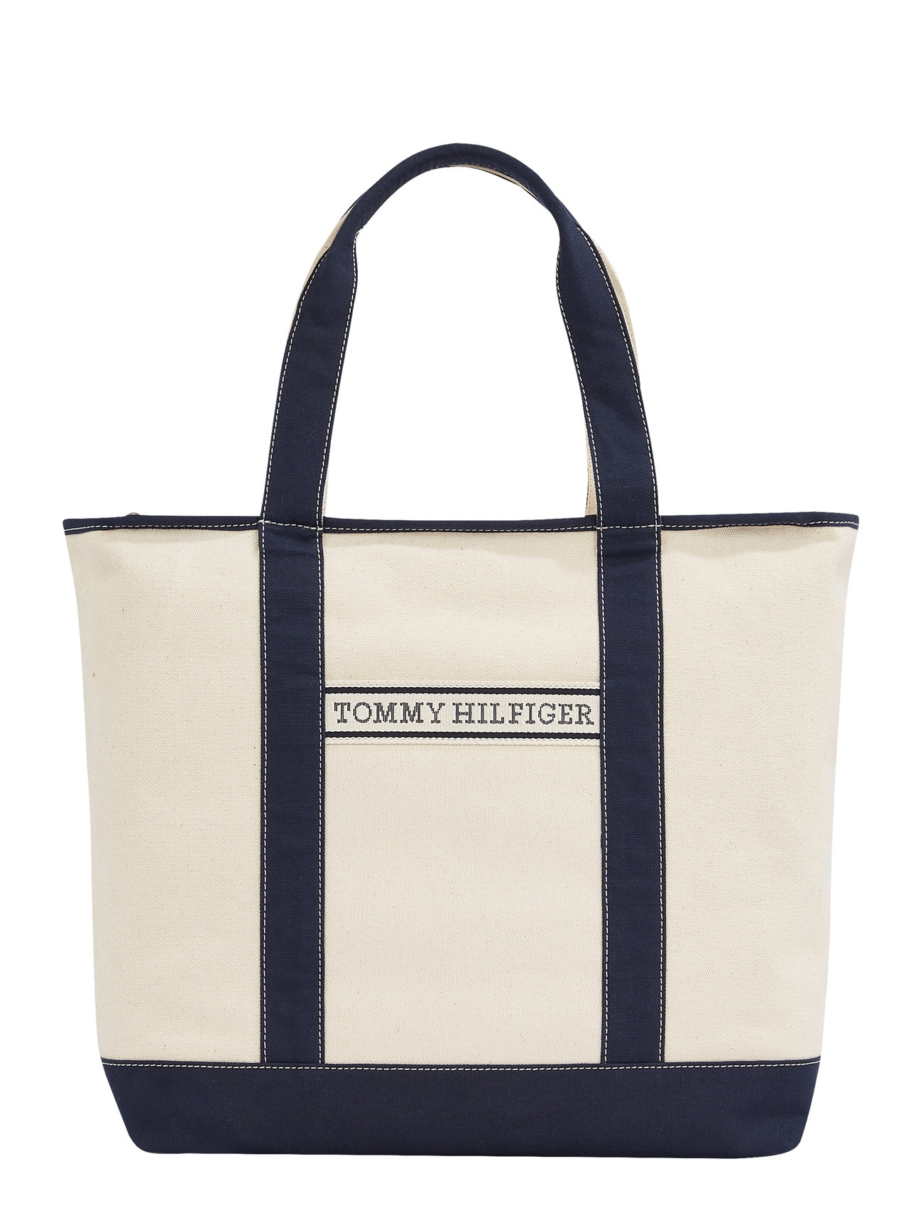 Tommy Hilfiger Th Summer Canvas Tote Vit