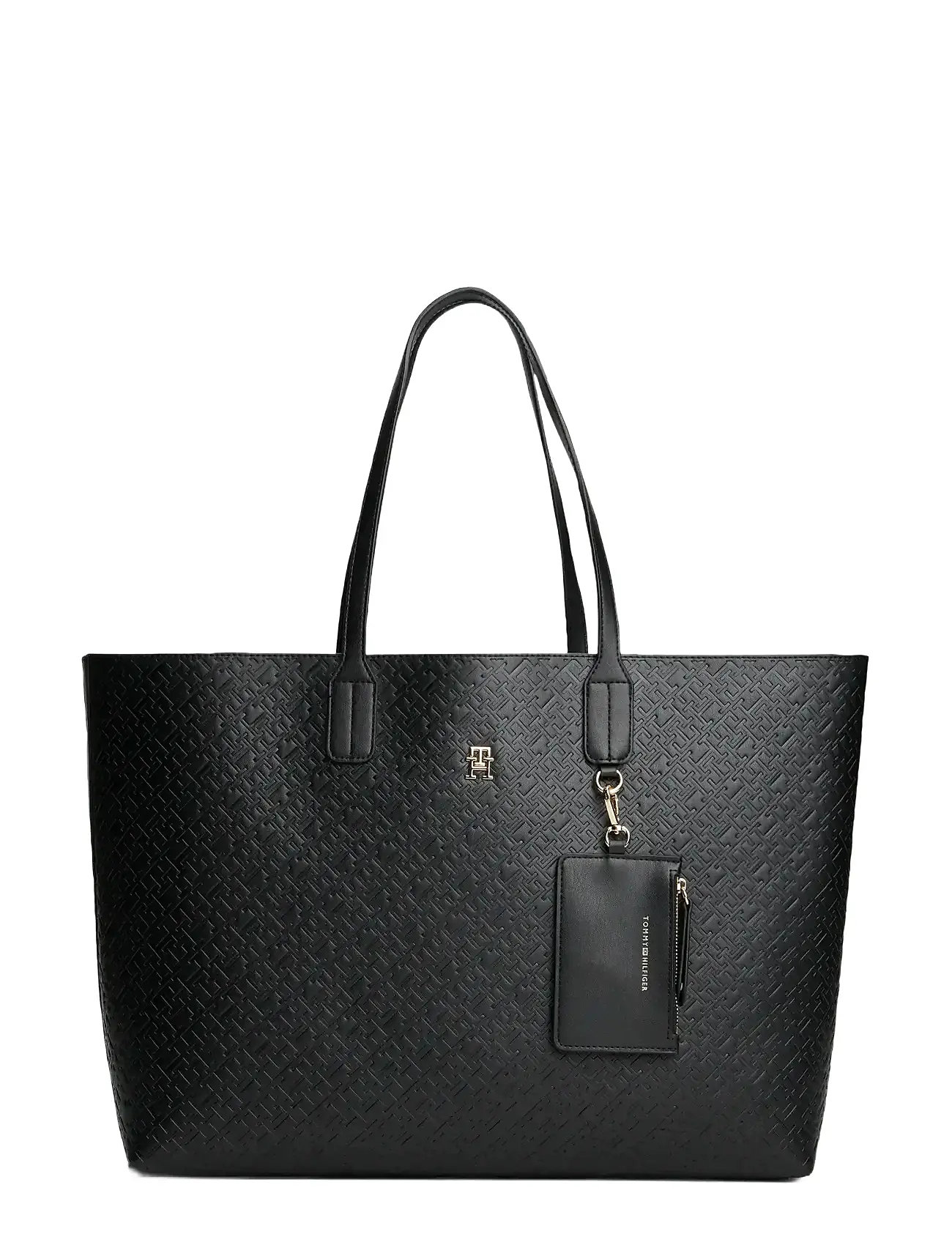 TOMMY HILFIGER Th Icon Tote Mono Schwarz - One Size - Damen