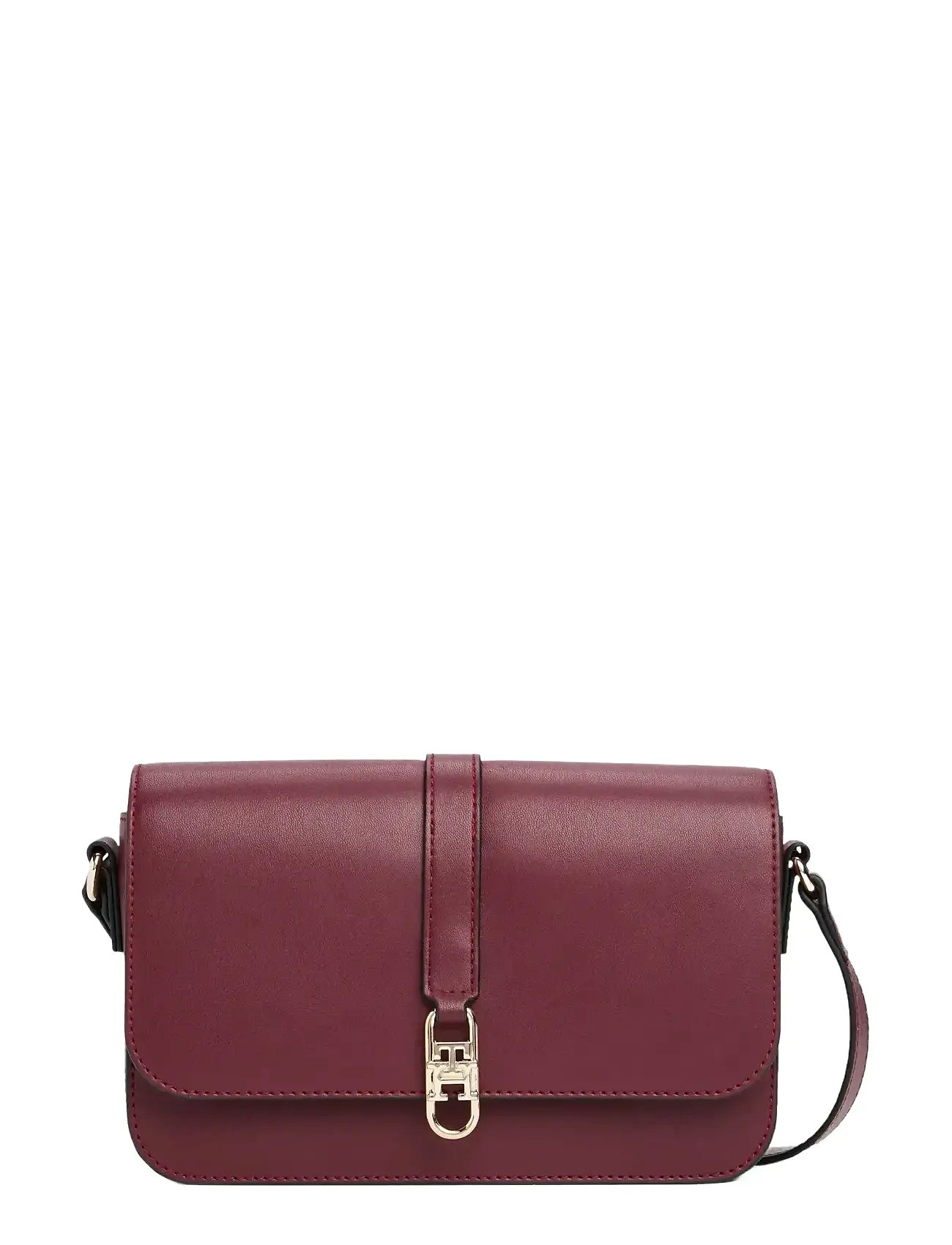 TOMMY HILFIGER Th Libre Flap Crossover Burgundy - One Size - Damen