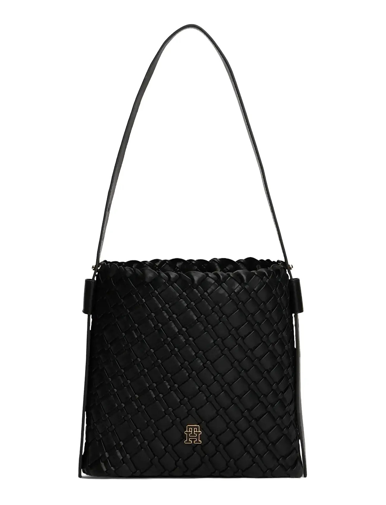 TOMMY HILFIGER Th Braided Schulter Tasche Schwarz - One Size - Damen