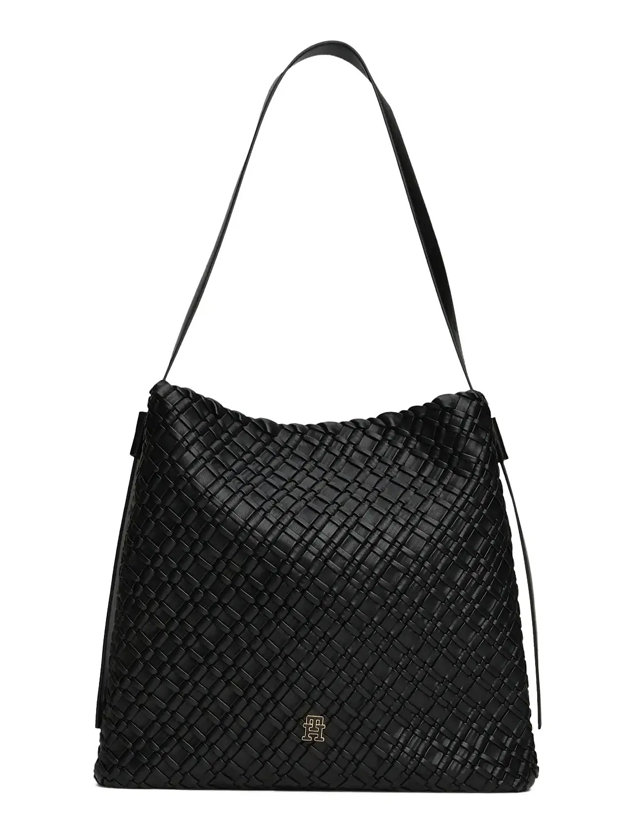 TOMMY HILFIGER Th Braided Maxi Hobo Schwarz - One Size - Damen