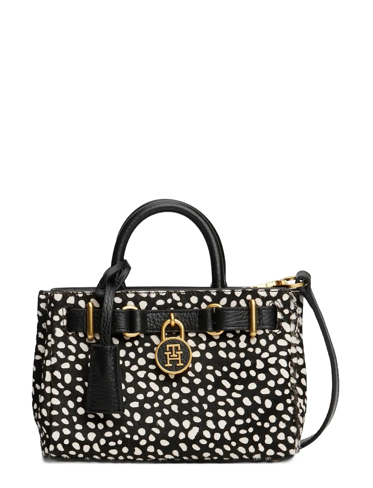 TOMMY HILFIGER American Icon Micro Tote Deer Le Schwarz - One Size - Damen