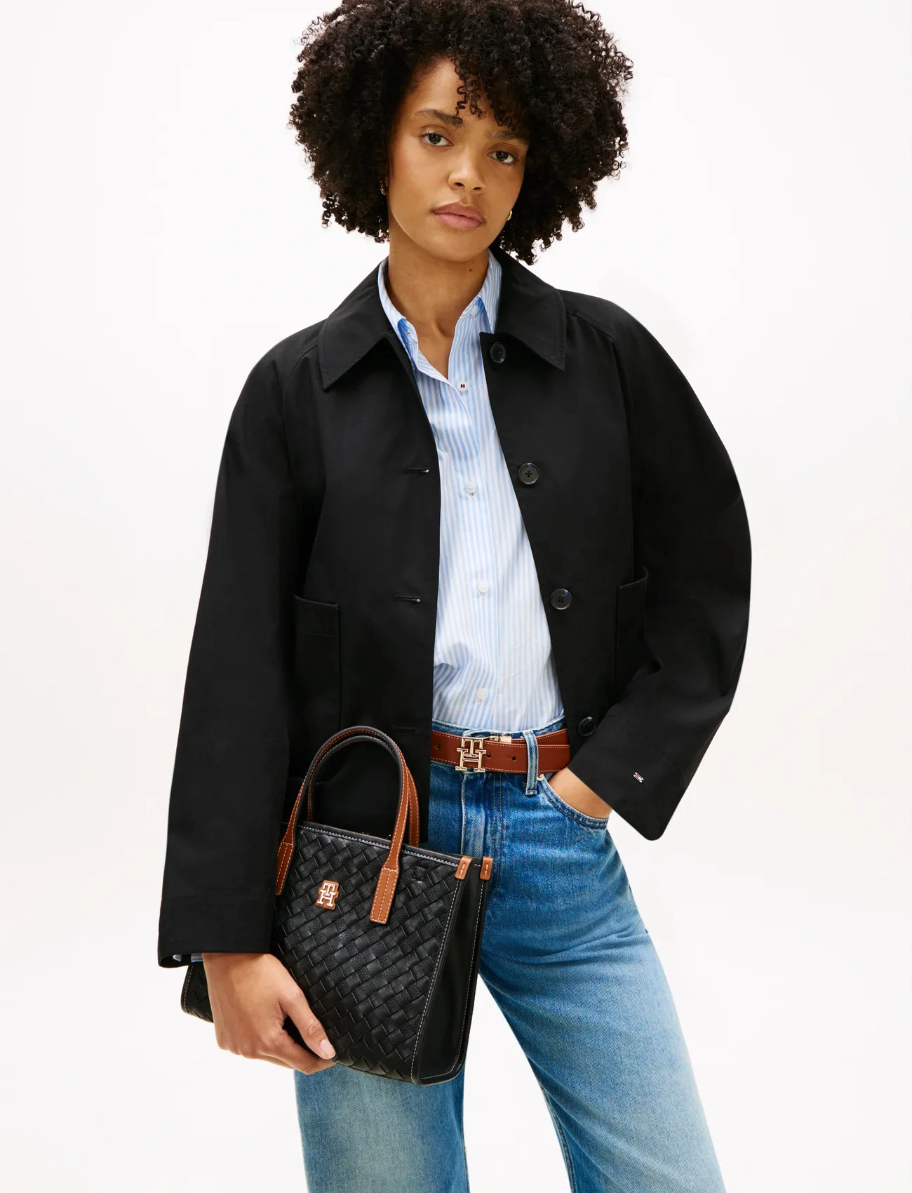 Tommy Hilfiger Th City Mini Tote, One Size, Black, Tasker > Totes, Dame