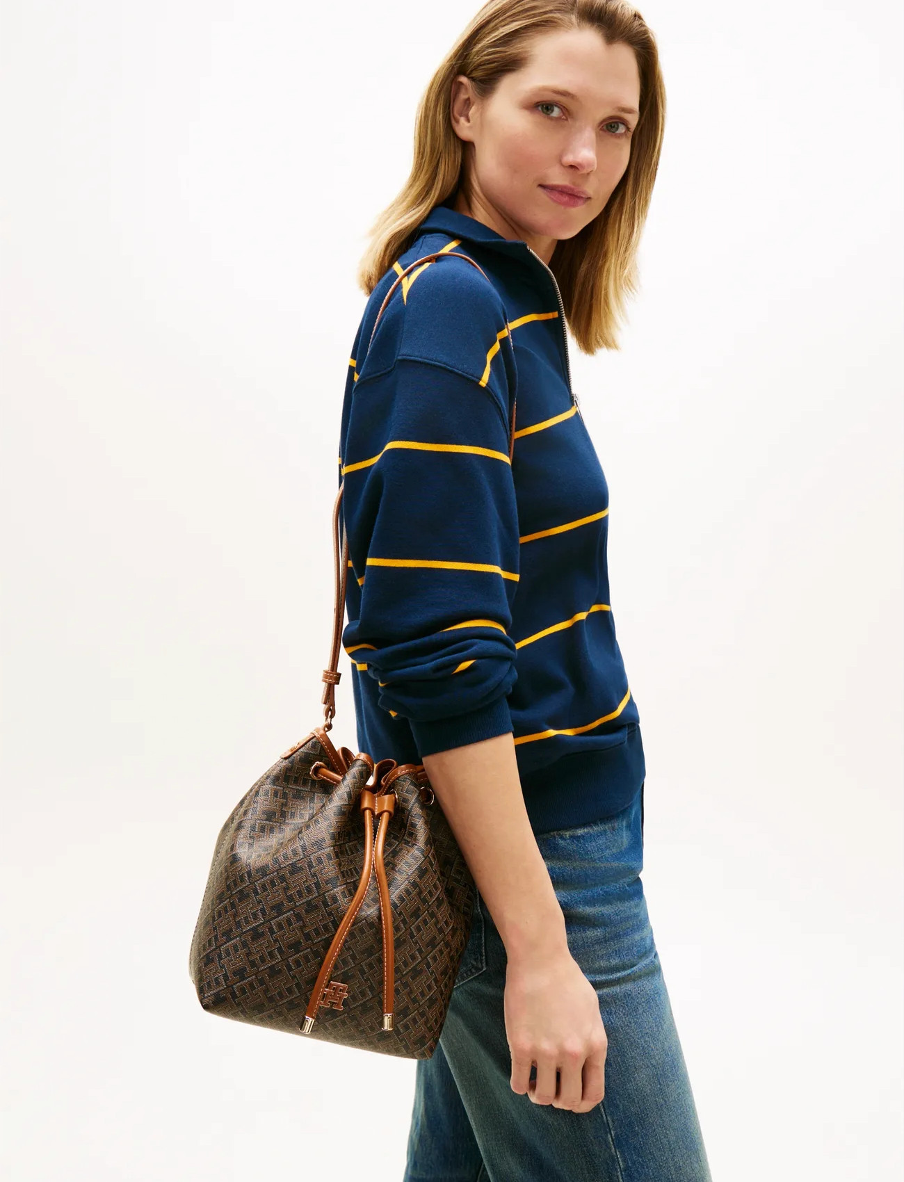 Tommy Hilfiger Th Monoplay Bucket Le, One Size, Brown, Tasker > Spande, Dame