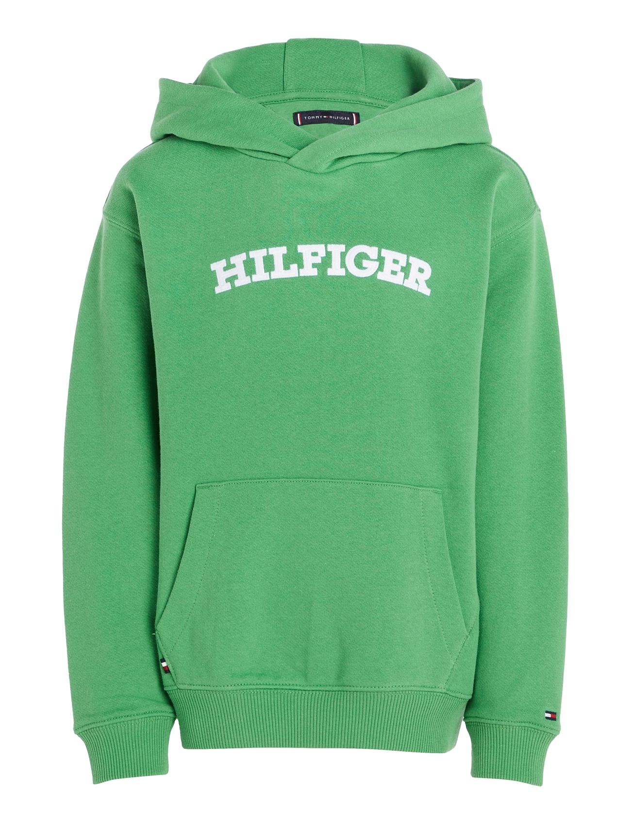 Hilfiger Arched Hoodie Green Tommy Hilfiger