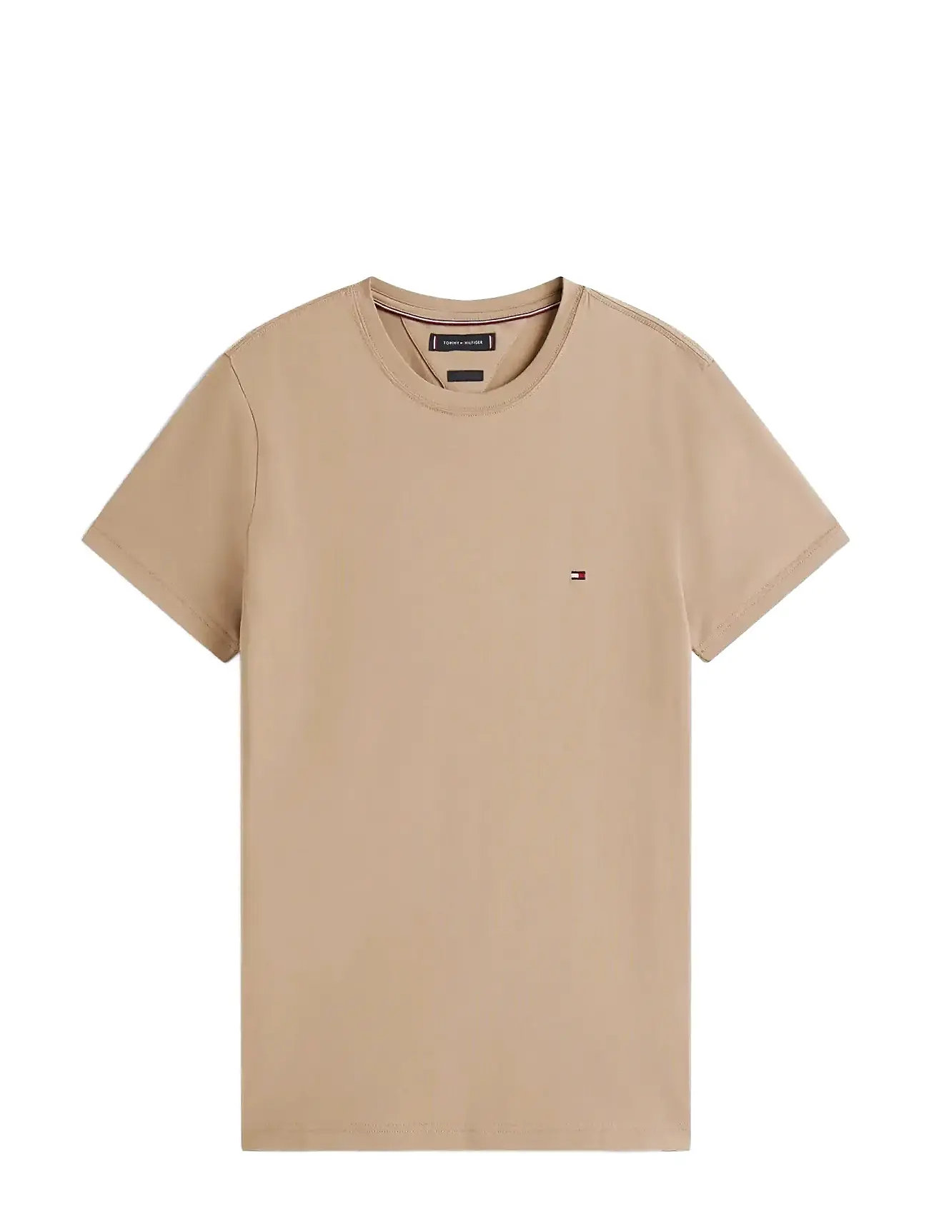 TOMMY HILFIGER Stretch Slim Fit Tee Beige - XL - Herren