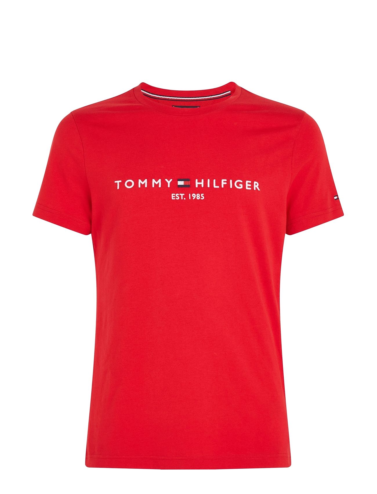 Tommy Logo Tee Red Tommy Hilfiger 96036