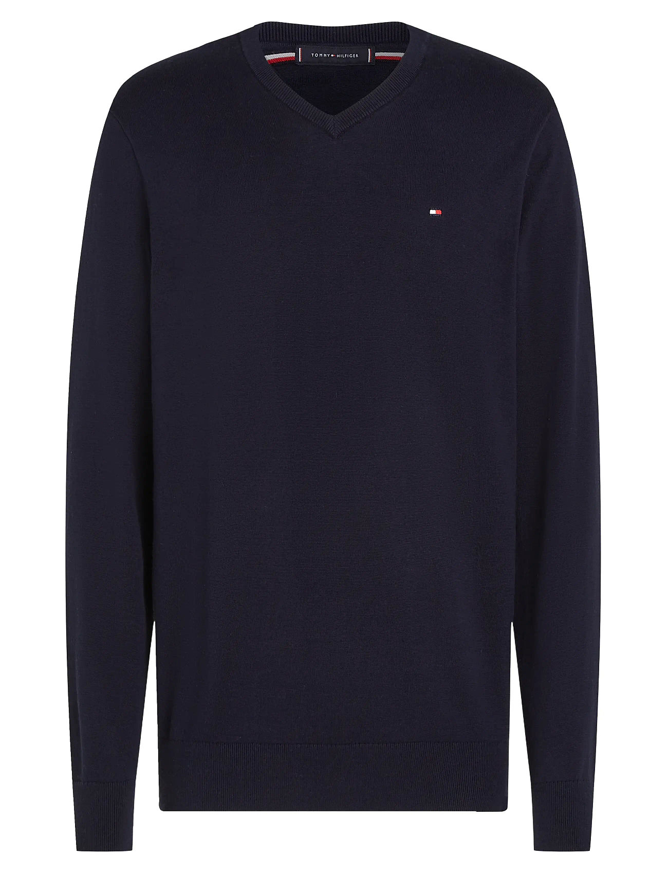 Essential Cotton V Neck Navy Tommy Hilfiger
