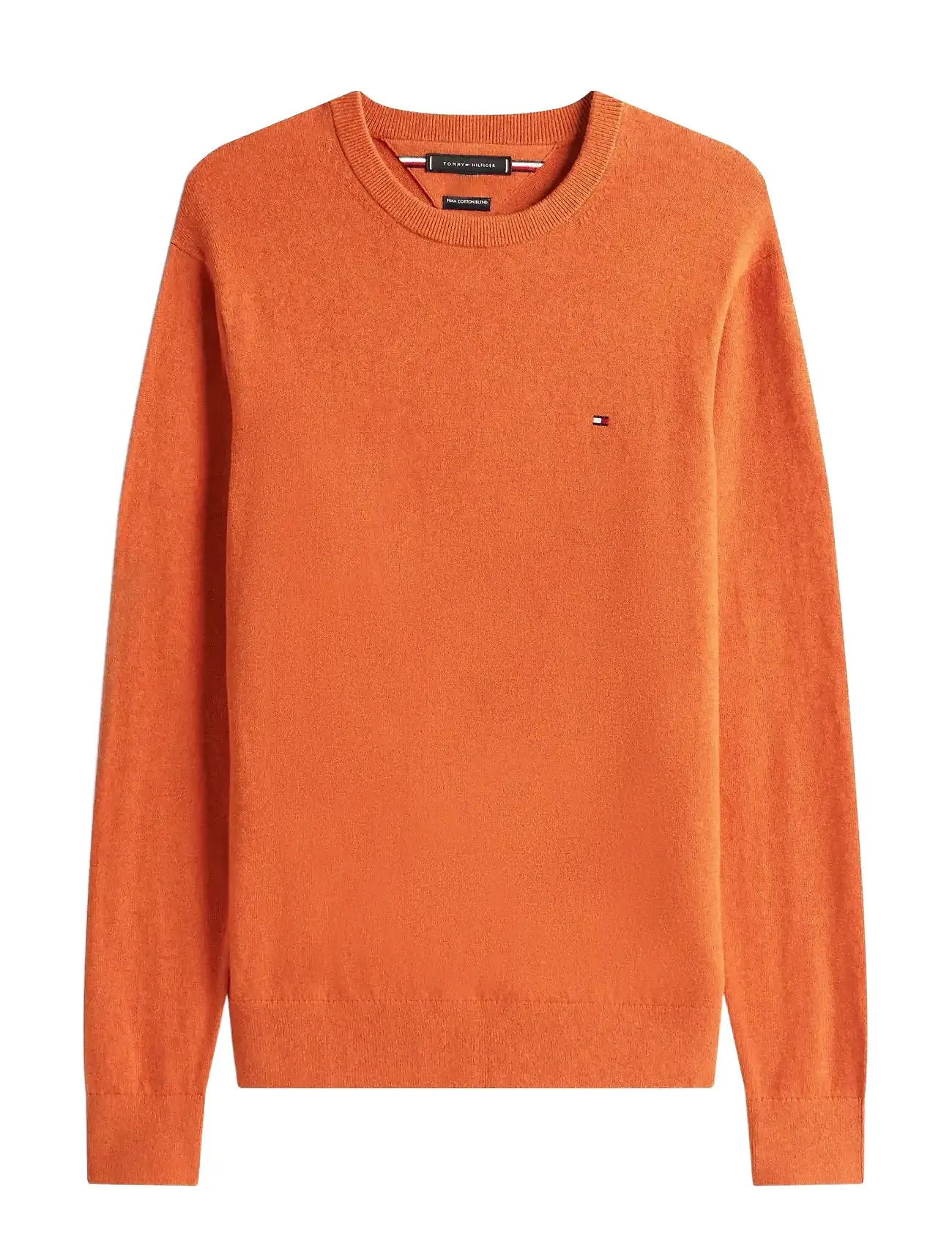 TOMMY HILFIGER Pima Org Ctn Cashmere Crew Neck Orange - XL - Herren
