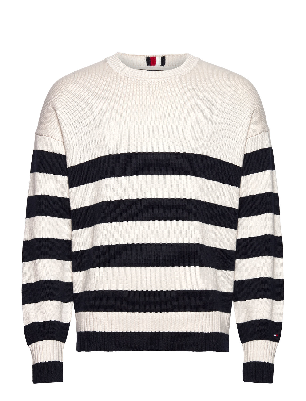 Tommy Hilfiger Breton Stripe Crew Neck - Knitted Round Necks - Boozt.com