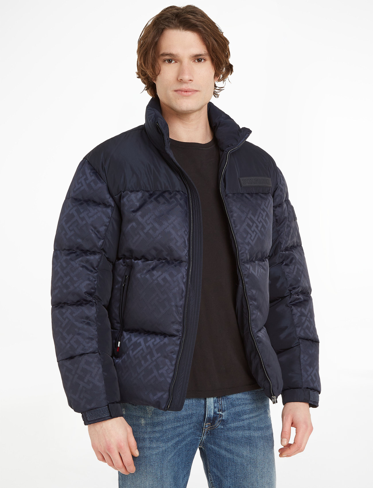 TH Warm Hooded New York Puffer Jacket, BLUE