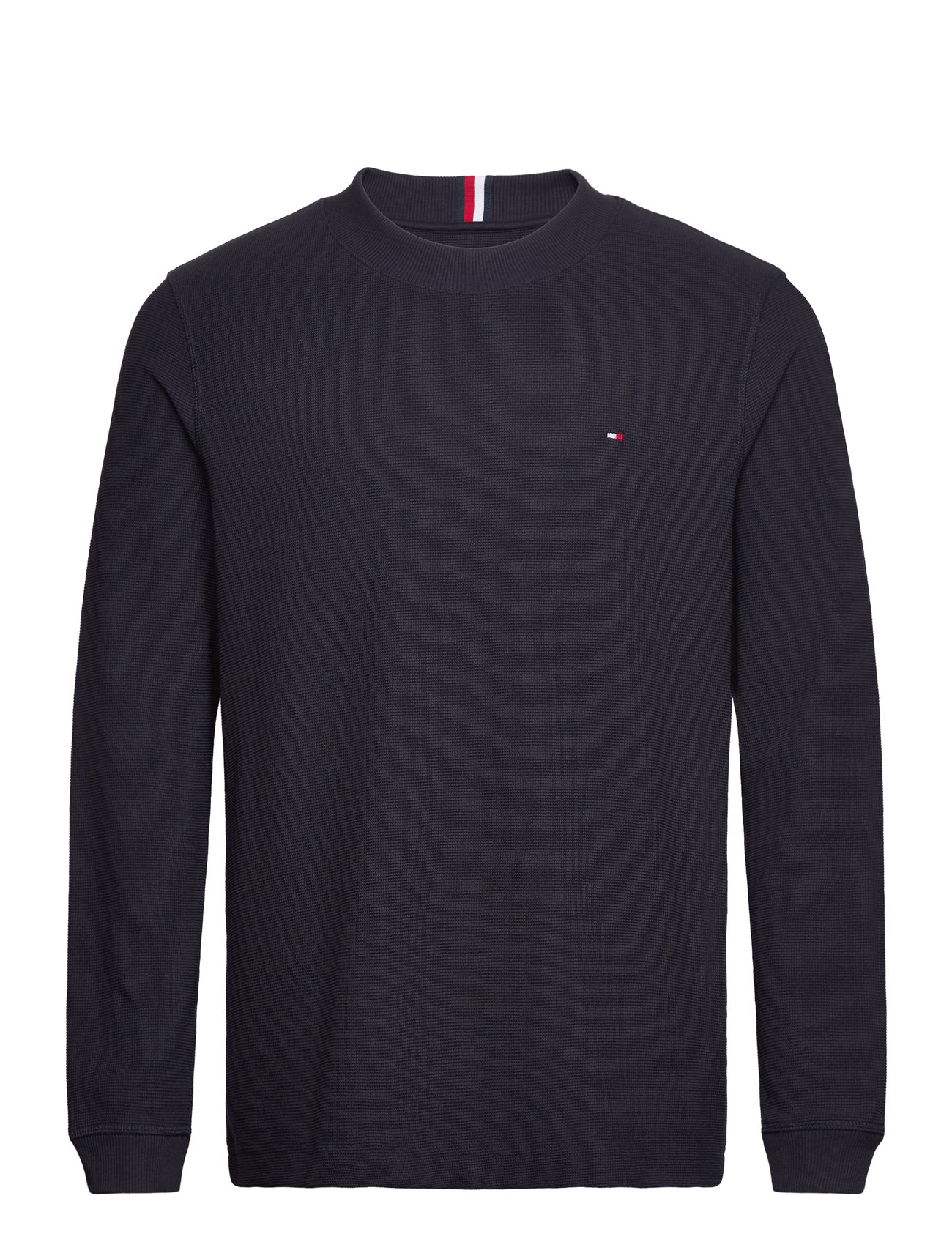 Tommy Hilfiger Textured Ls Tee - Long-sleeved t-shirts - Boozt.com