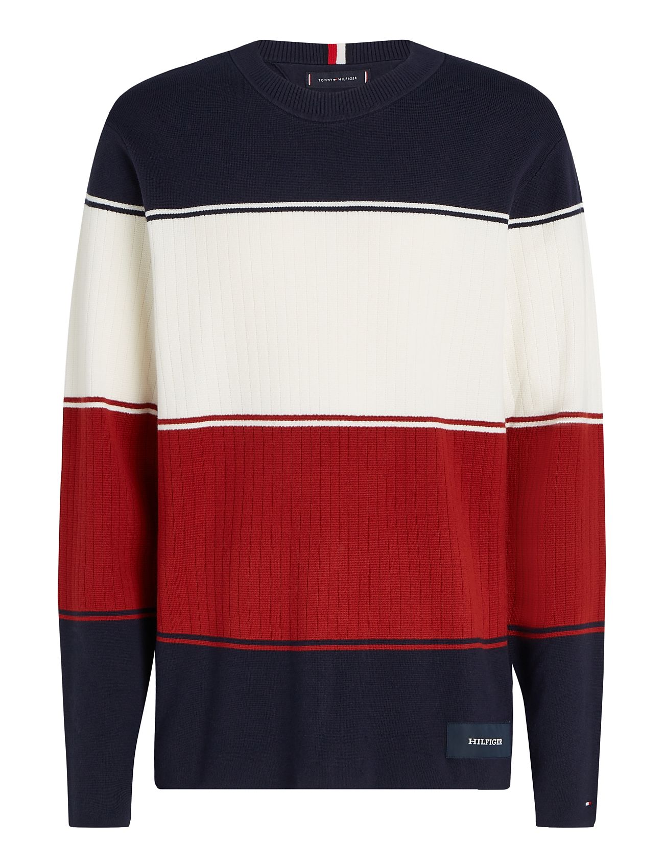 Milano Colourblock Crew Neck Navy Tommy Hilfiger
