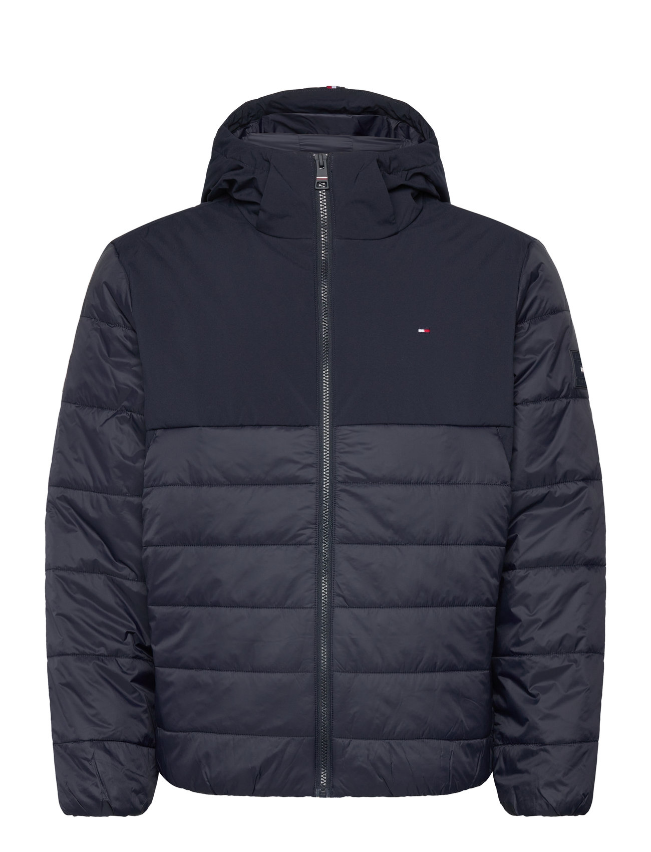 Tommy Hilfiger Cl Mixed Media Hooded Jacket Marinblå