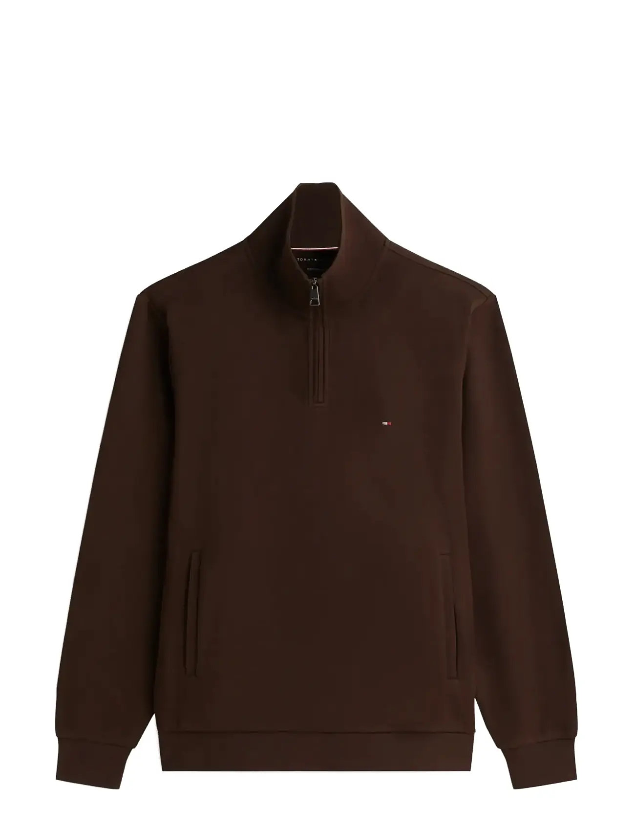 TOMMY HILFIGER Essential Intechno 1/4 Zip Braun - XXL - Herren