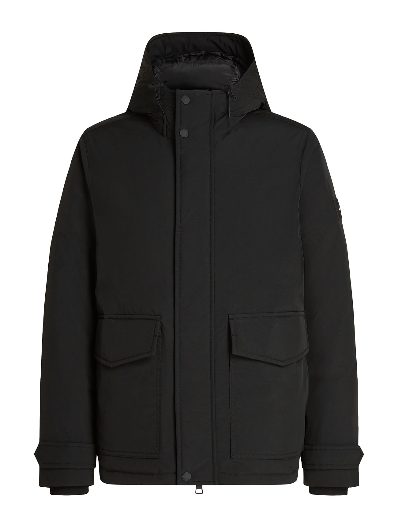 Rockie Down Hooded Jacket Black Tommy Hilfiger