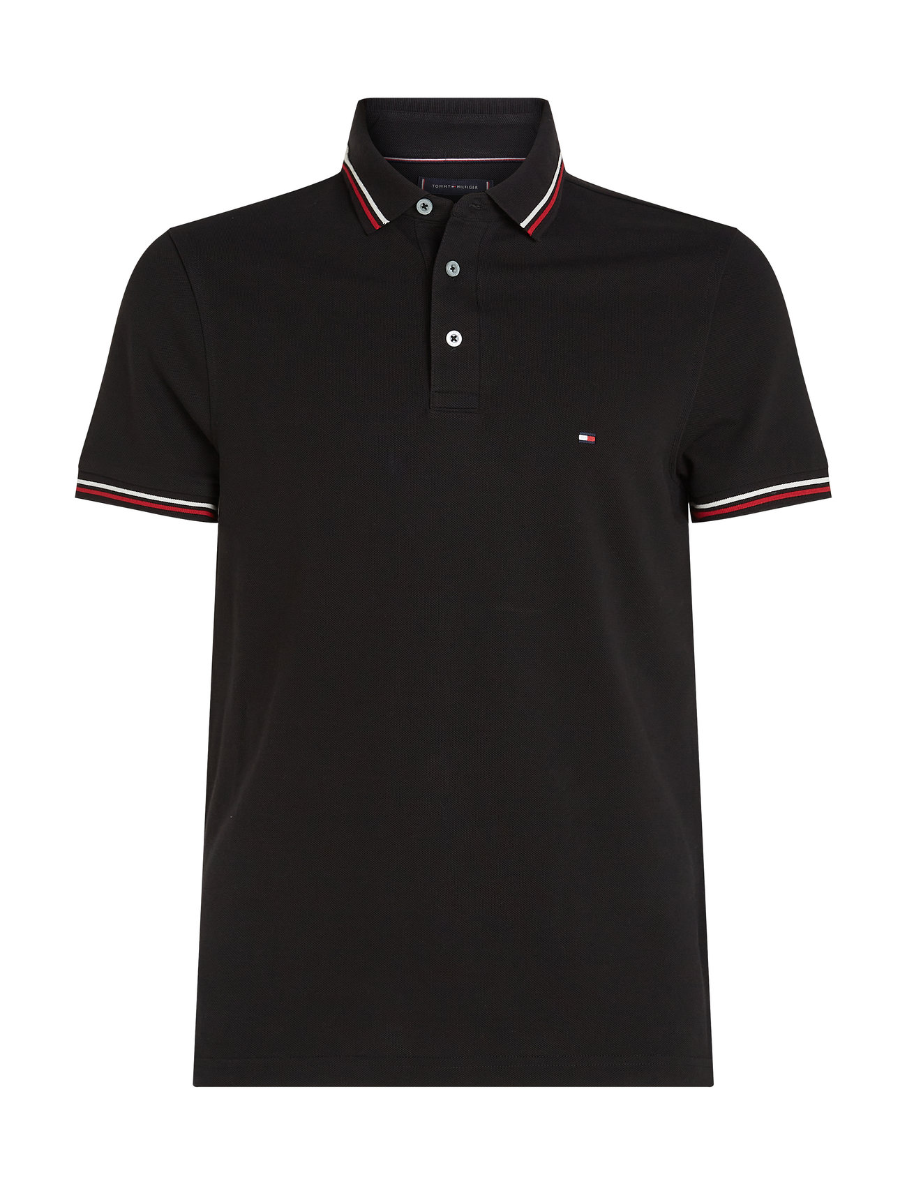 Tommy Hilfiger Tipped Slim Fit Polo Svart