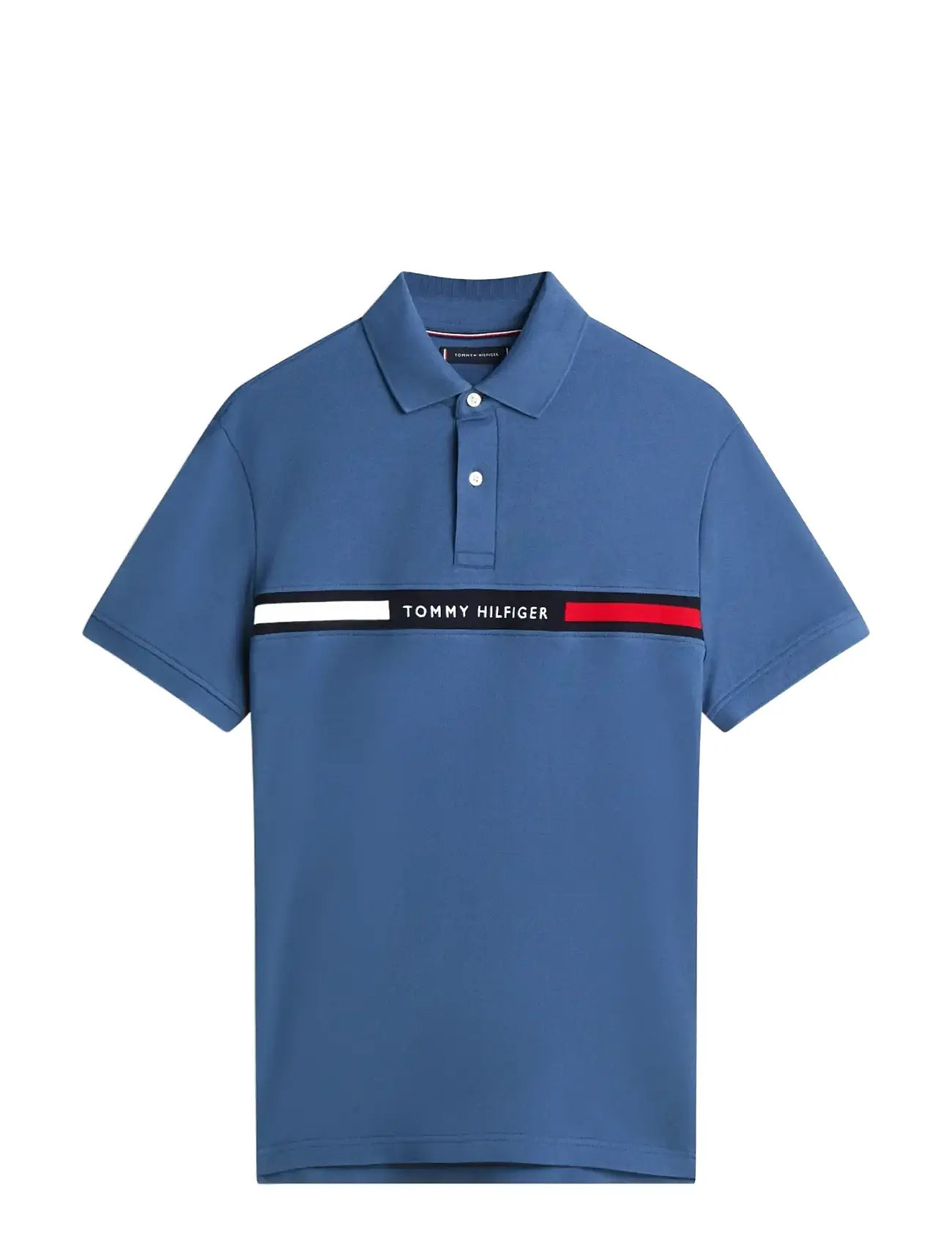 TOMMY HILFIGER Hilfiger Chest Insert Reg Polo Blau - XL - Herren