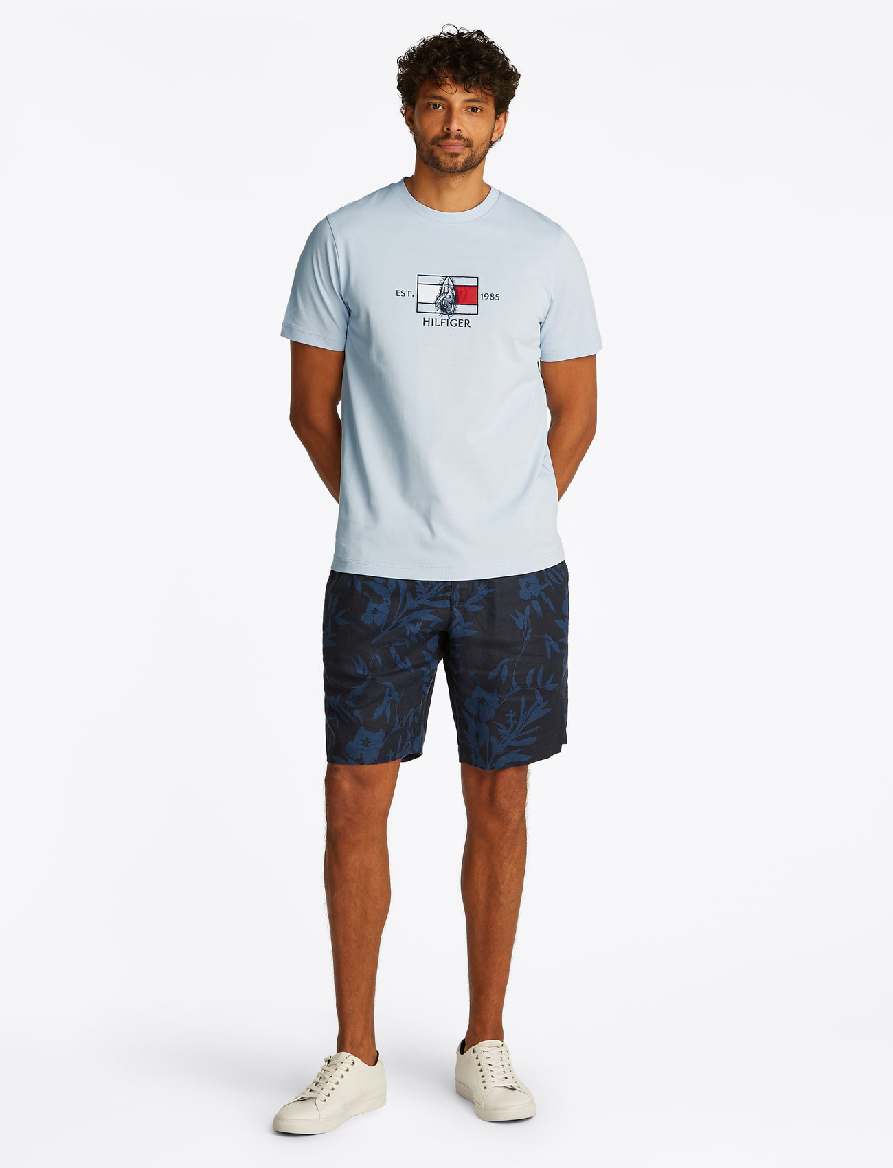 Tommy Hilfiger Hilfiger Flag Sailing Tee, L, Blue, T-Shirts > Kortærmede, Herre