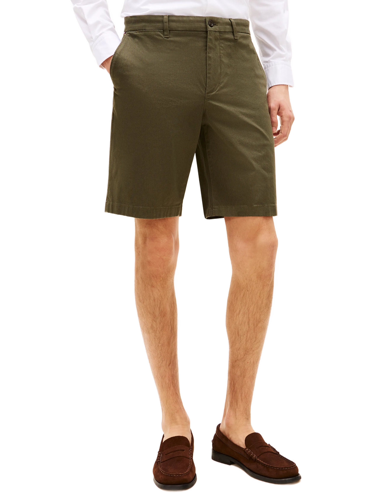Tommy Hilfiger Harlem Printed Structure Short, 34, Green, Shorts > Afslappet, Herre
