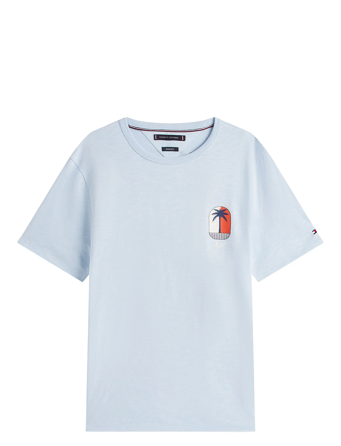 TOMMY HILFIGER Palm Tree Label Tee Weiß - XL - Herren