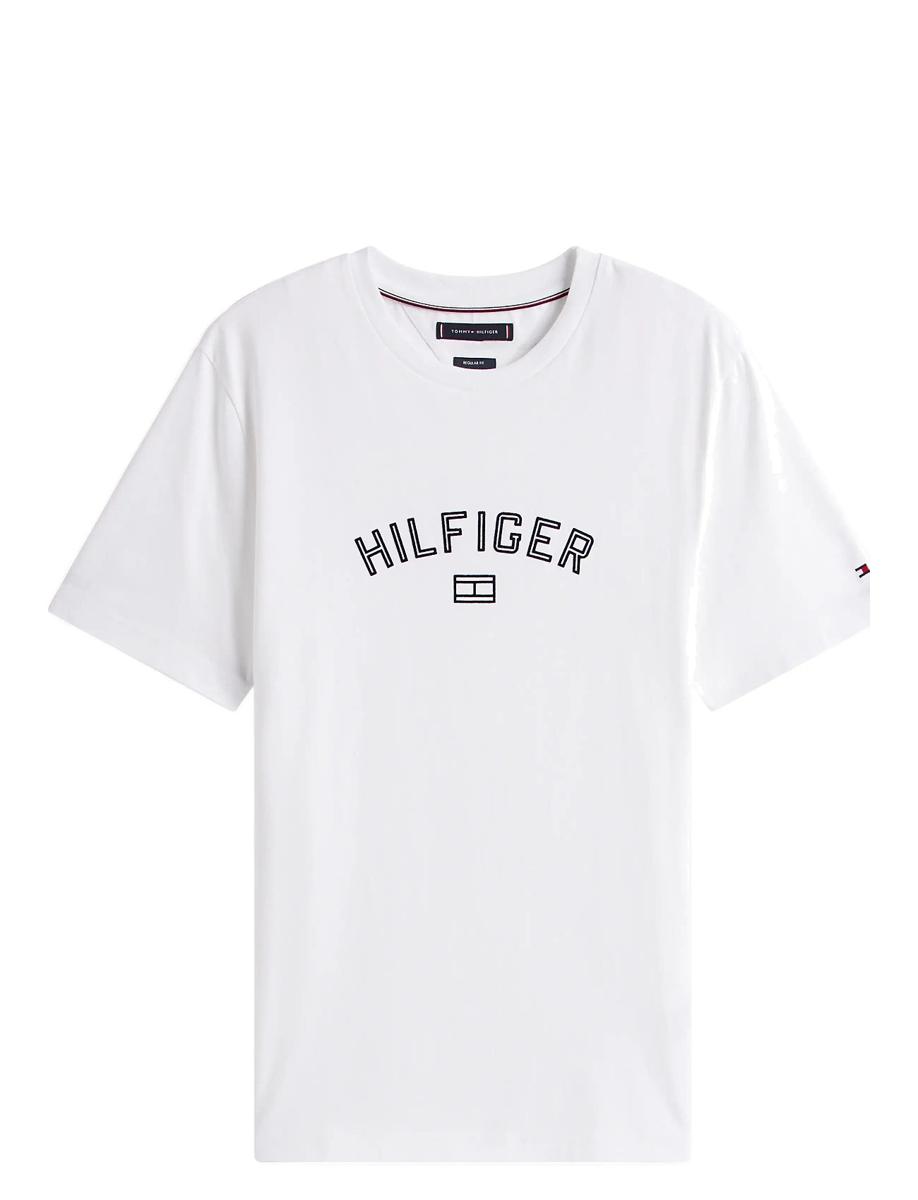 TOMMY HILFIGER Hilfiger Flock Tee Weiß - S - Herren